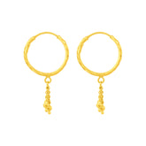 22K Gold Minimalist Bali Earrings